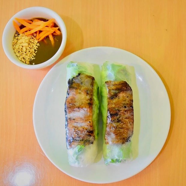 A7. 2 Sumer Roll: Vermicelli, Vegetable & Charbroiled Pork Rolled in Rice Paper A7. 2 Sumer Roll: Vermicelli, Vegetable & Charbroiled Pork Rolled in Rice Paper