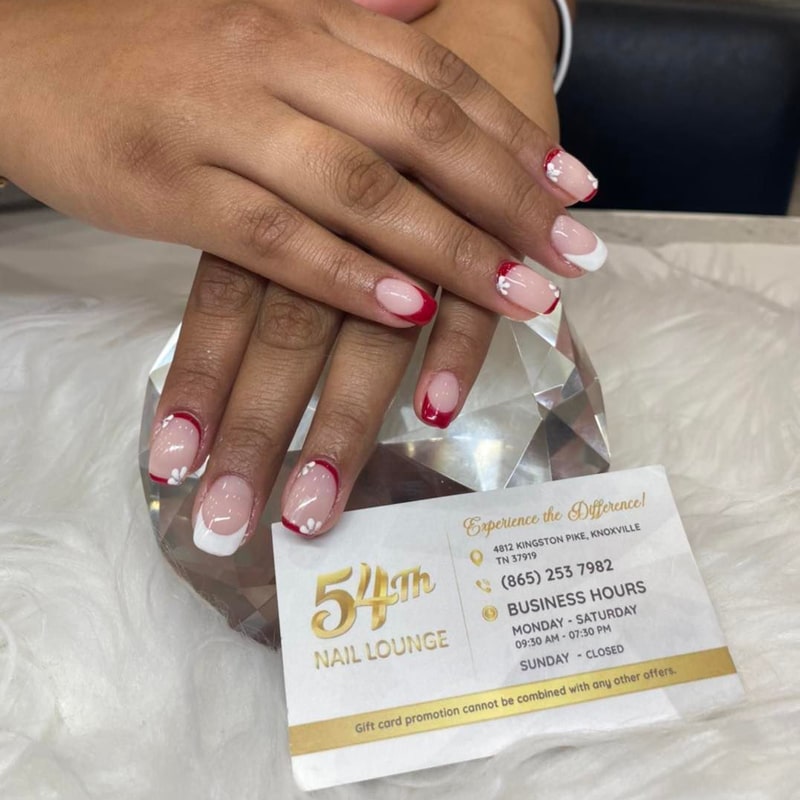 Acrylic Pink & White Full Set Acrylic Pink & White Full Set