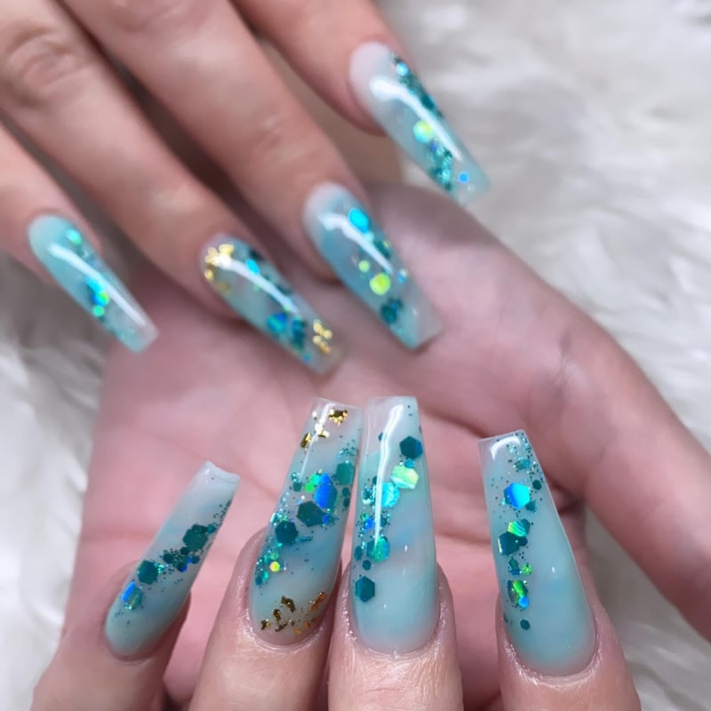 Acrylic with Gel Fill-ins Acrylic with Gel Fill-ins