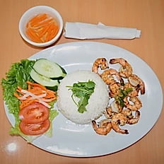 C11. Charbroiled Shrimp on Steamed Broken Rice C11. Charbroiled Shrimp on Steamed Broken Rice