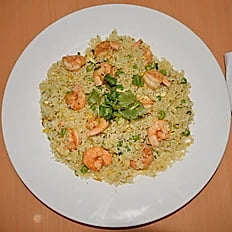 C15. Fried Rice Dish w Shrimp, Peas, & Egg C15. Fried Rice Dish w Shrimp, Peas, & Egg