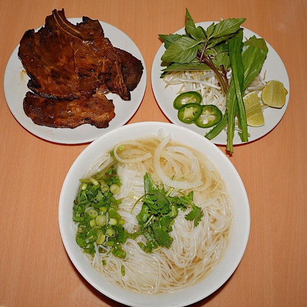 P22. Pho with Charbroiled Port Chop P22. Pho with Charbroiled Port Chop