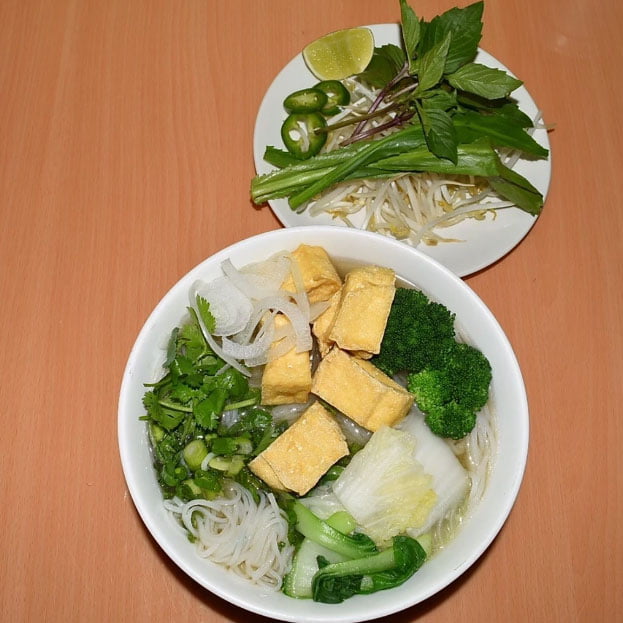 P25. PHO with Fried Tofu & Mixed Vegetable P25. PHO with Fried Tofu & Mixed Vegetable