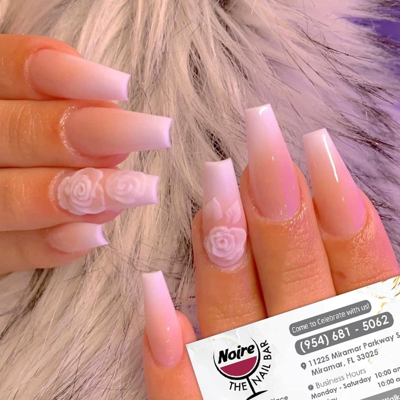 Powder Pink & White Full Set Powder Pink & White Full Set